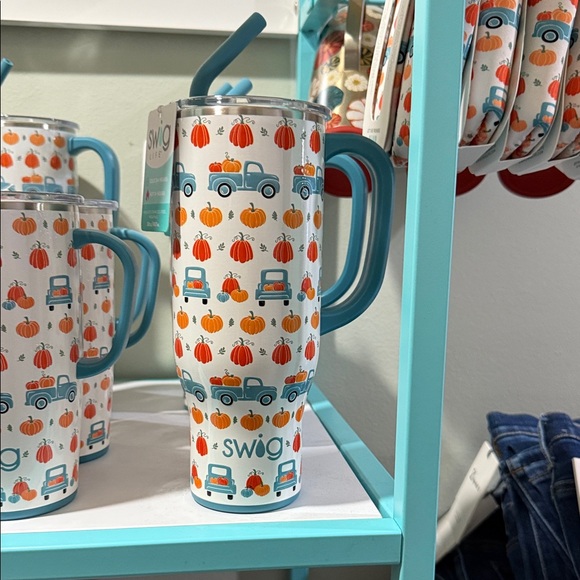 Swig Life Autumn Travel Mug - Blue and Orange - Picture 1 of 1